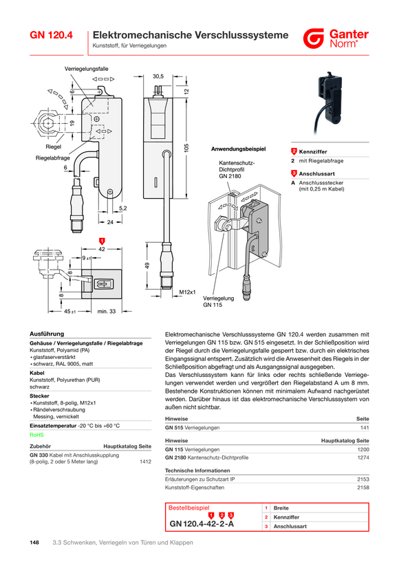 Ganter Schwingungsdämpfer 148.3-18-M6-A-60-S