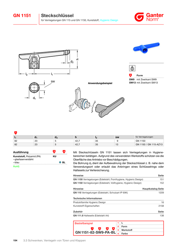 Ganter Schnappverschlüsse 449.4-59-15-A1-SW