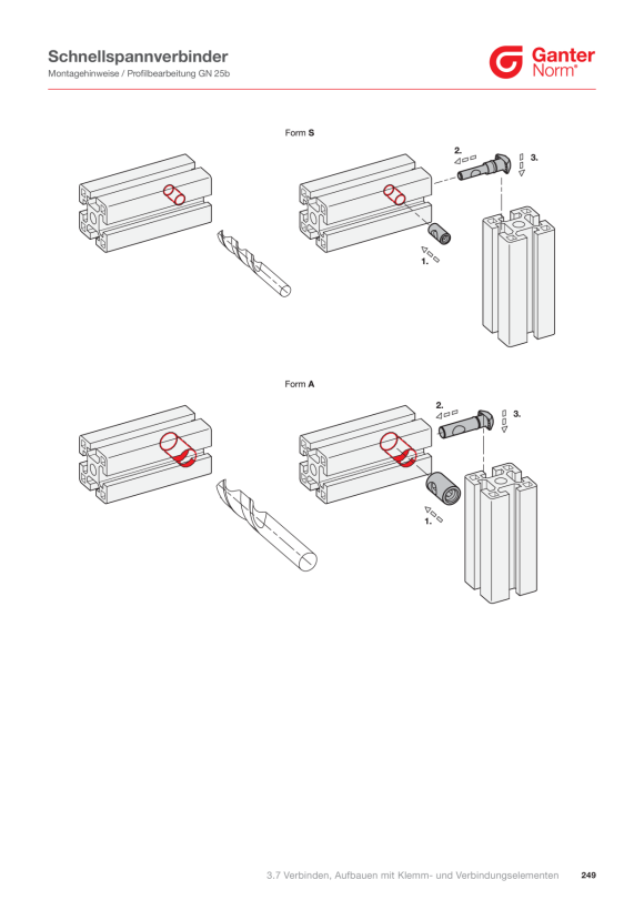 Ganter Automatikverbinder 23B-10S-R-SZ-4