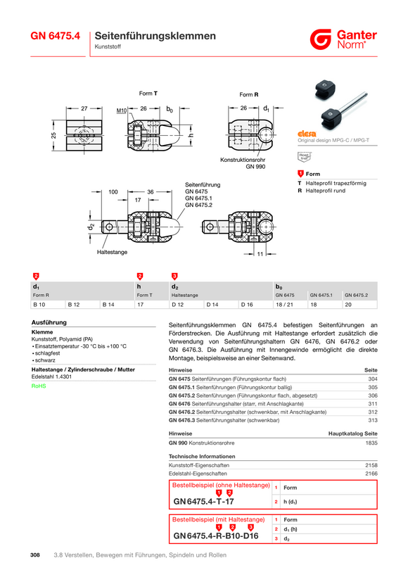 Ganter Seitenführungsklemmen 6475.4-T-17