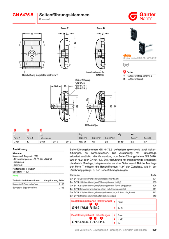 Ganter Seitenführungsklemmen 6475.4-T-17