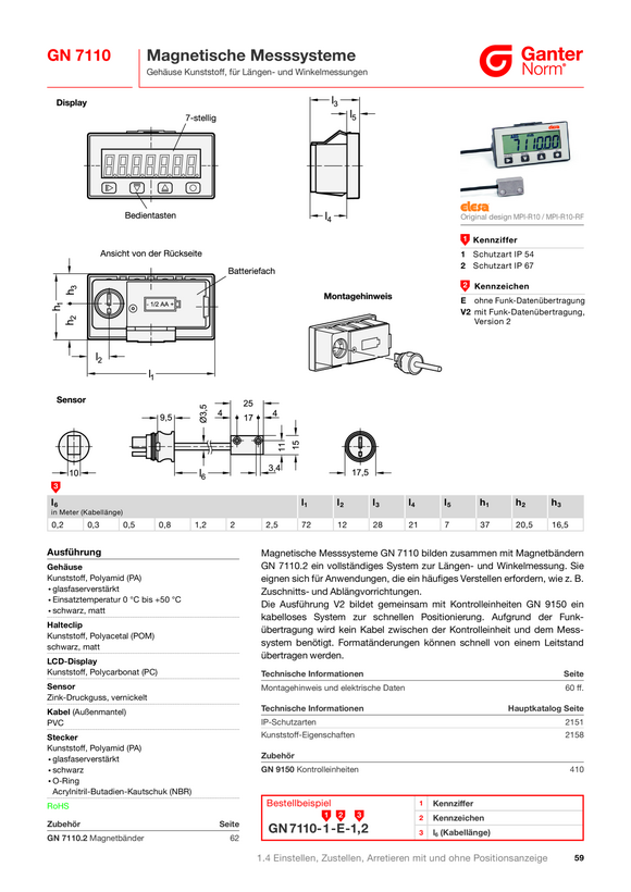 Ganter Verstellspindeln 3440-PA-14-M10-44