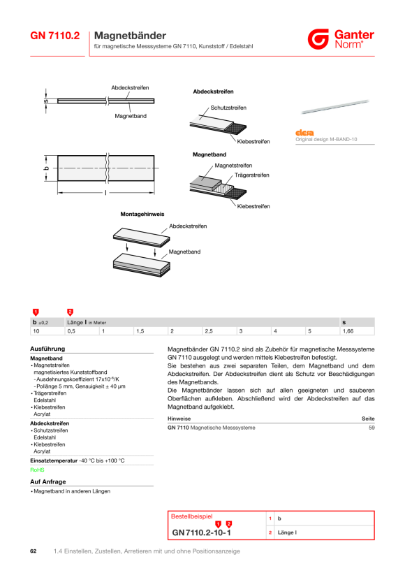 Ganter Trapezgewindemuttern 103.3-10X2-RH-1-ST