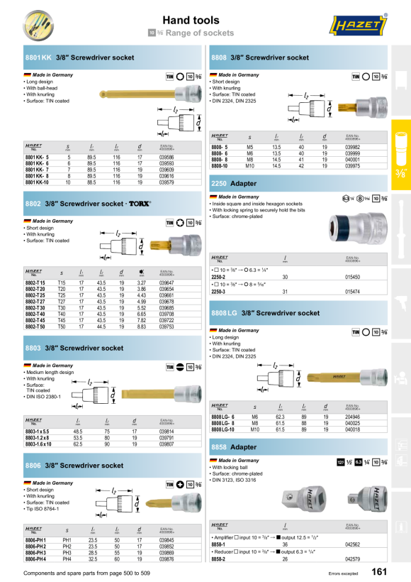 HAZET Skruetrækker bit 8808LG70-10
