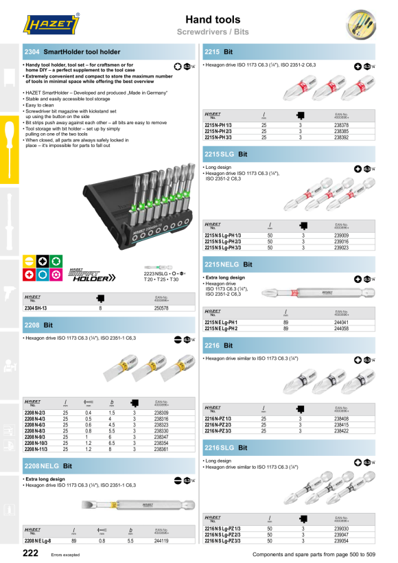 HAZET blad 2324LG-T50