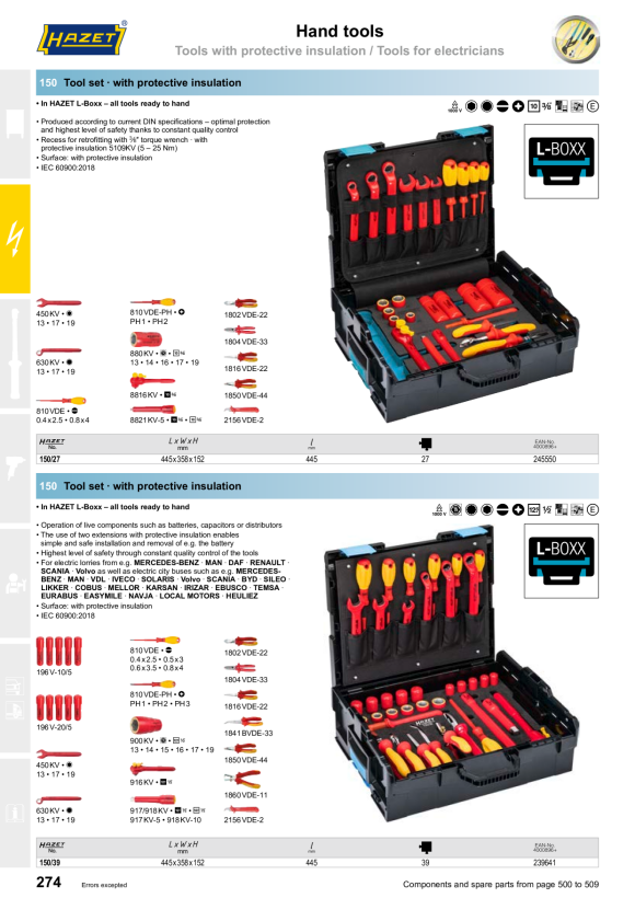 HAZET Combination spanner set 600N/6-150