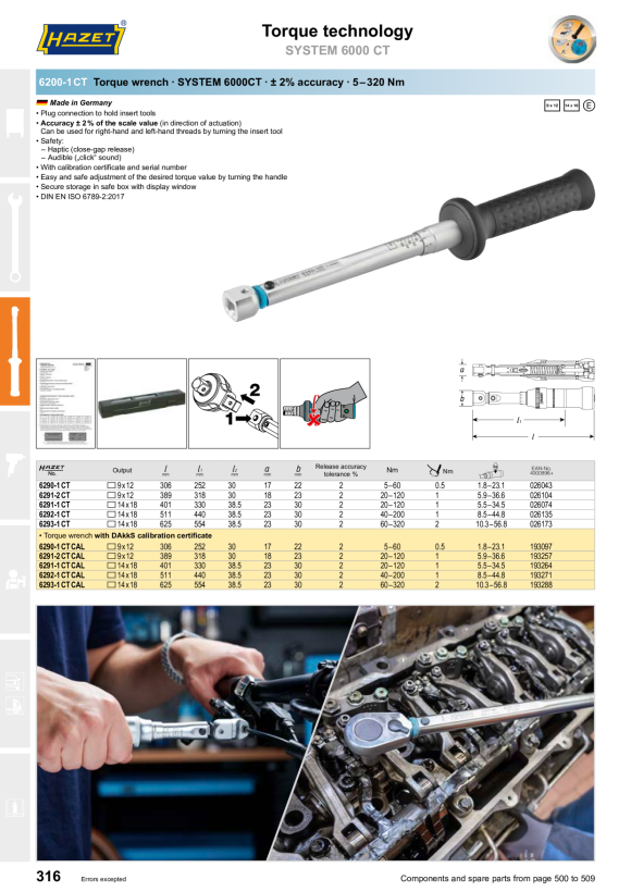 HAZET DOUBLE RING WRENCH 625-8X9