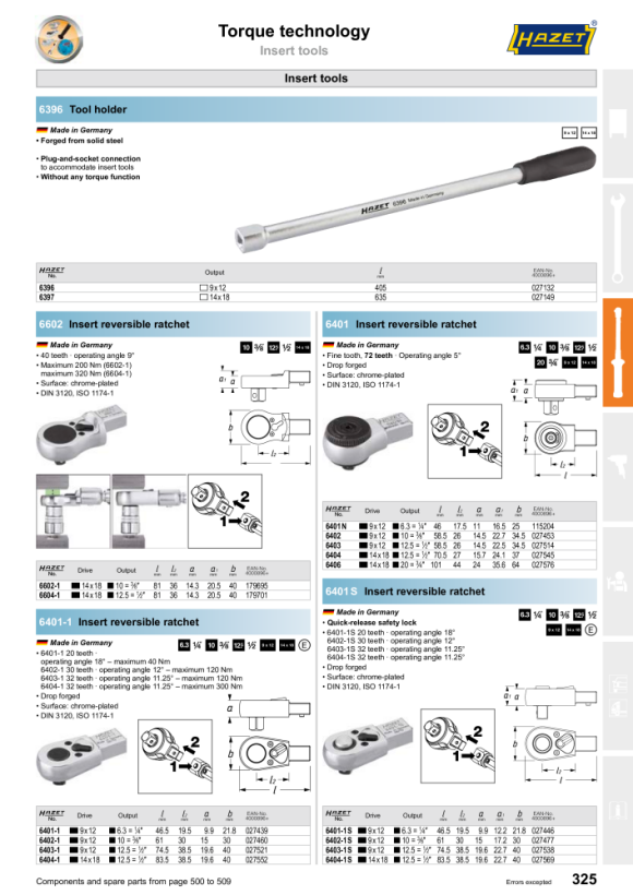 HAZET Reparationssats 6402-1S/7