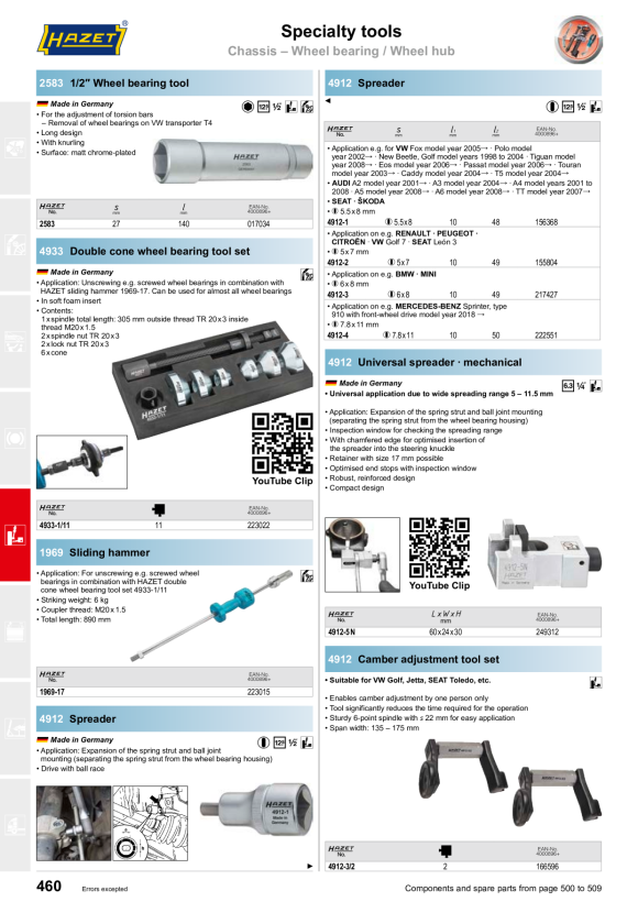 HAZET CABER JUSTERING VERKTYGSSET 4912-4/3