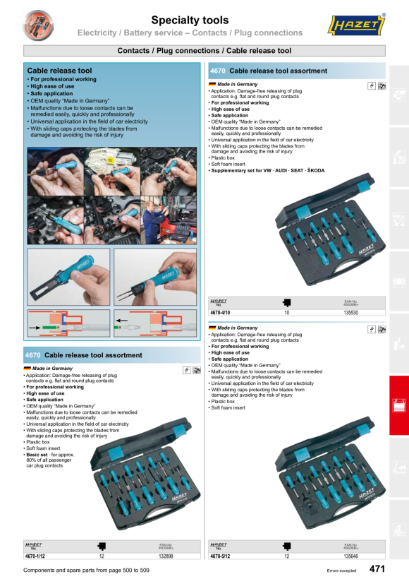 HAZET Mini Batterietester Qr 4650-6