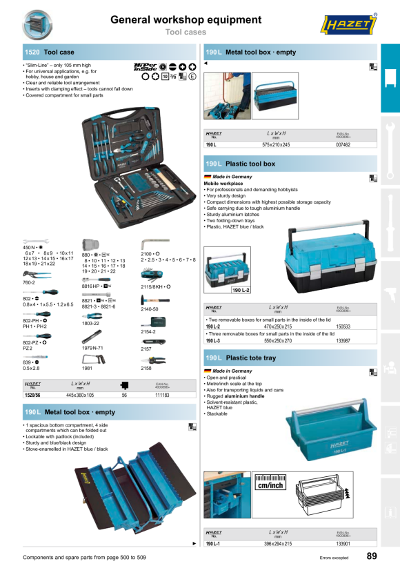 HAZET Gereedschapskoffer 1520KL