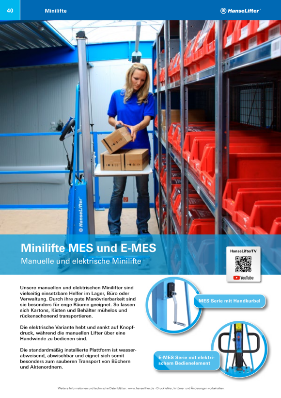 HanseLifter Zubehör, Drehspindel für E-MES100/150 E-SPR GE0023038
