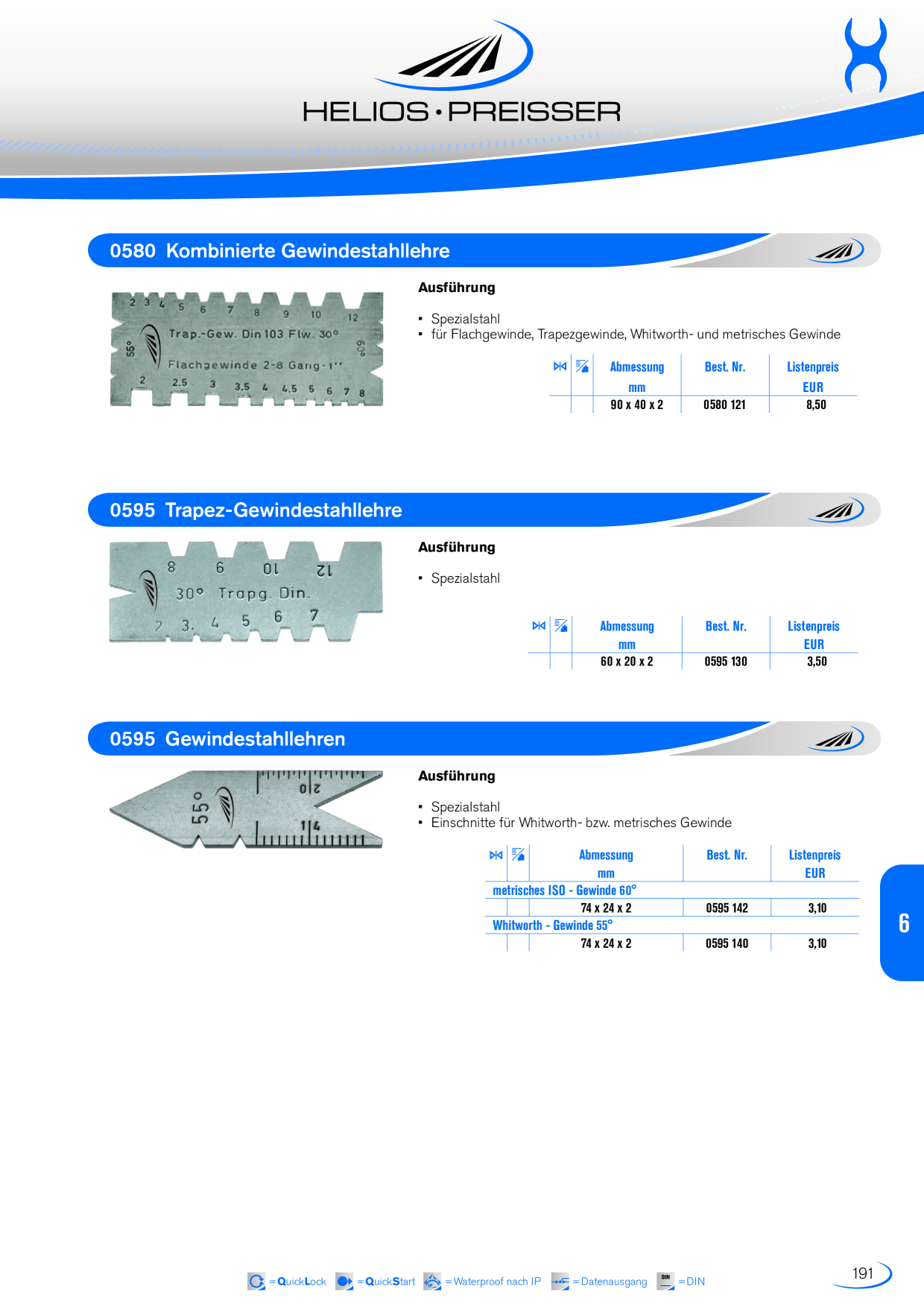 HELIOS PREISSER Messtechnik Katalog Seite 190