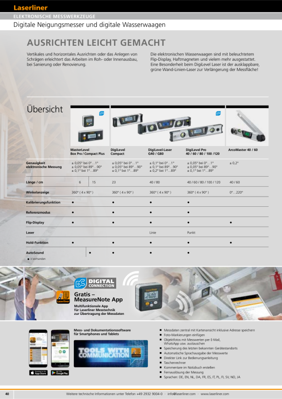 Laserliner MasterLevel Compact Plus (BLE) 081.265A