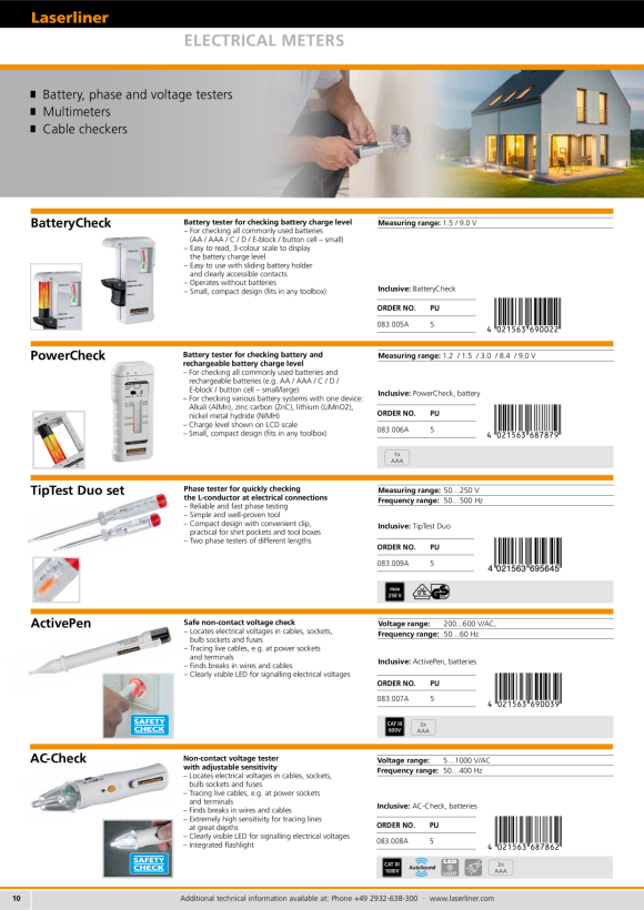Laserliner BatteryCheck 083.005A
