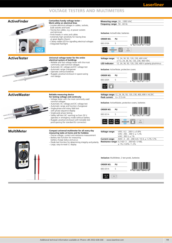 Laserliner BatteryCheck 083.005A