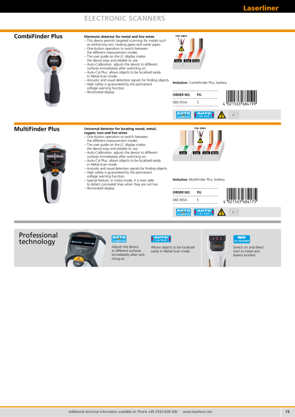 Laserliner StarFinder Plus 080.972A