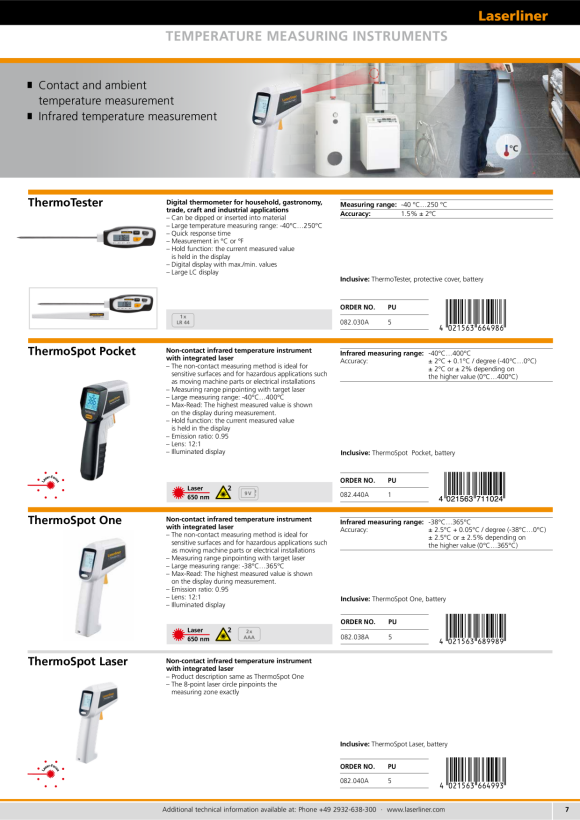 Laserliner ThermoTester 082.030A