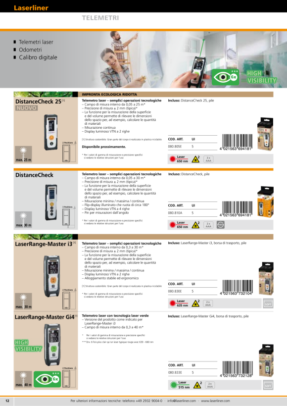 Laserliner LaserRange-Master T7 (70m,Tilt,Touch) 080.855A
