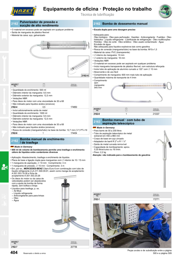 HAZET IMPRENSA DE GRAXA 2162-5
