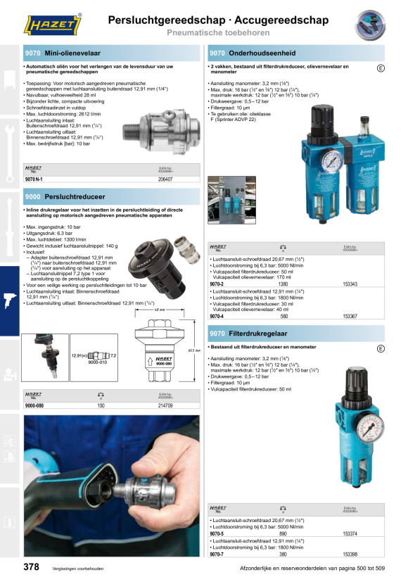 HAZET Filterdrukregelaar 9070-6