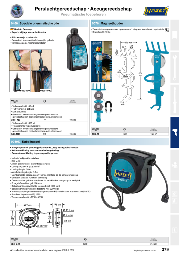 HAZET Filterdrukregelaar 9070-6