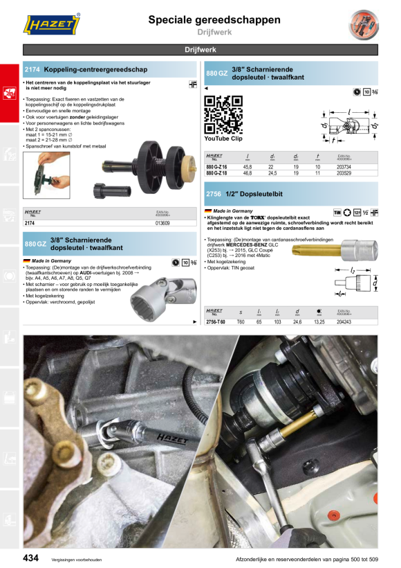 HAZET BEVESTIGINGSSPELD 2174-015