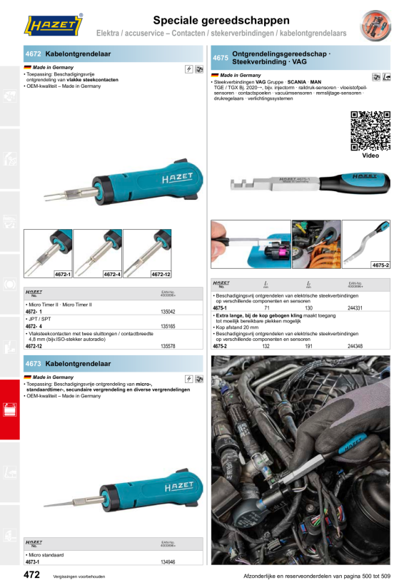 HAZET Gereedschap voor V-riempoelie 4641K/3