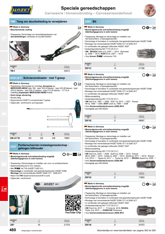 HAZET KUNSTSTOF INZET 6290-1/29PL