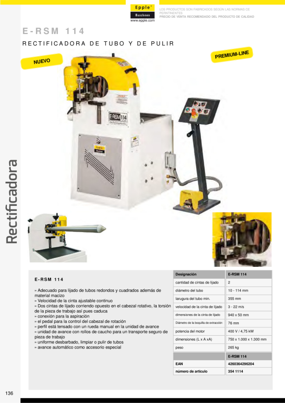 Epple FPSM 5025 - Flach- und Polierschleifmaschine 227 1502