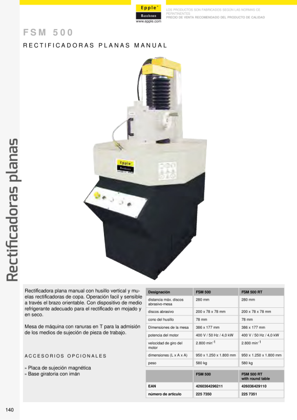 Epple FSM 500 - fixed table 225 7350