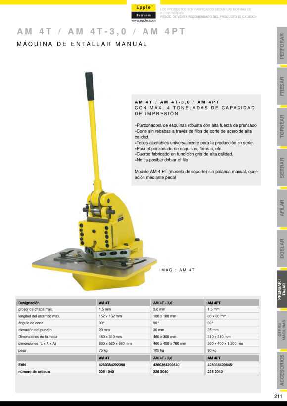 Epple AM 4 T-3,0 - Ausklinkmaschine 225 3040