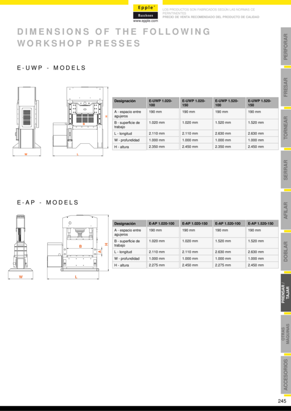 Epple PW 30 - Set 2 550 1020