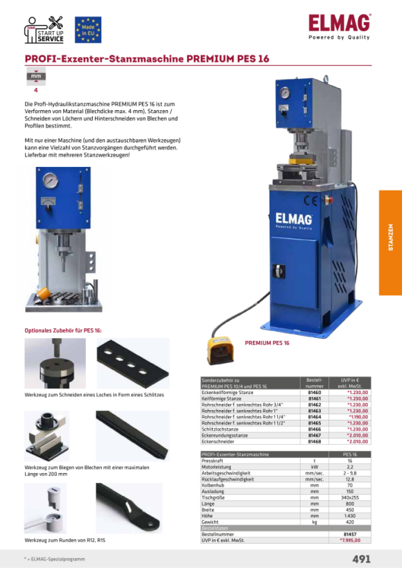 ELMAG Drážkovací razník 81466 ELMAG Drážkovací razník 81466