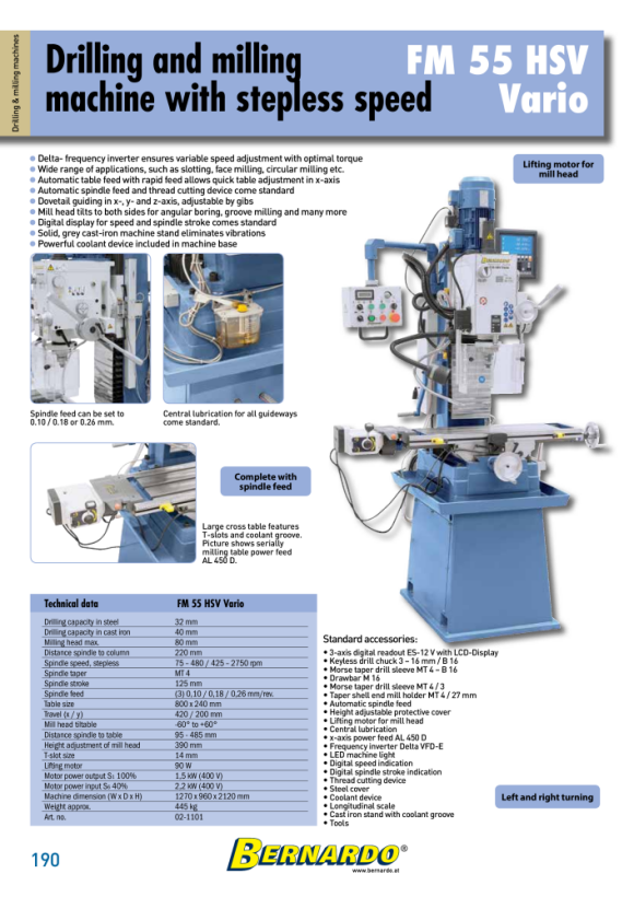 Bernardo Hydraulik-Scherenhubtisch mit großer Tischplattform TG 500 07-1101