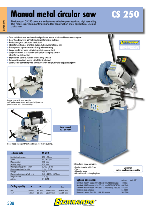Bernardo Ausklinkmaschine HA 200 x 4 06-1885