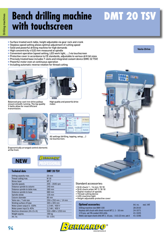 Bernardo Absauganlage DC 300 / 400 V 12-2045