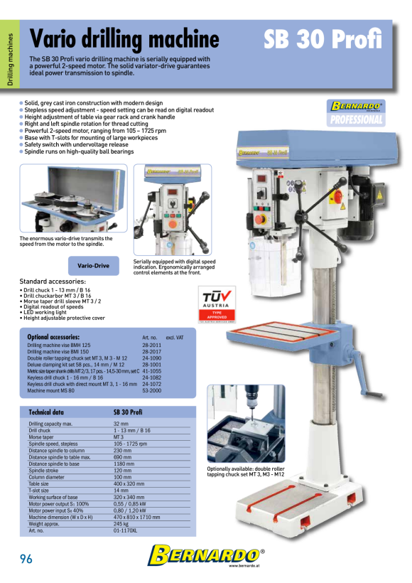 Bernardo Vorschubapparate Kantenmagazin BC 25 14-2017