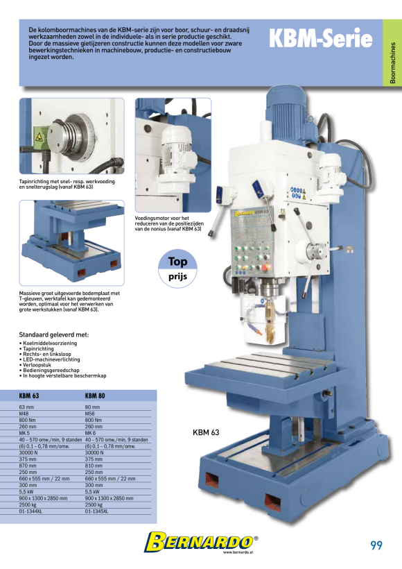 Bernardo Universal - Profilmesserkopf 100 x 40 x 30 mm 16-2340