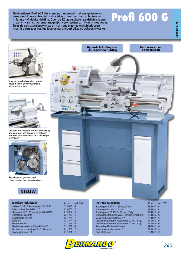 Bernardo Weiche Monoblockbacken DSJ-DK12-125 21-0865