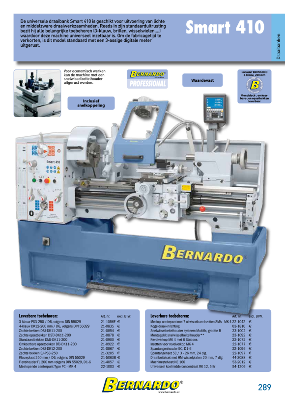 Bernardo Weiche Monoblockbacken SJ-PS3-250 21-3205