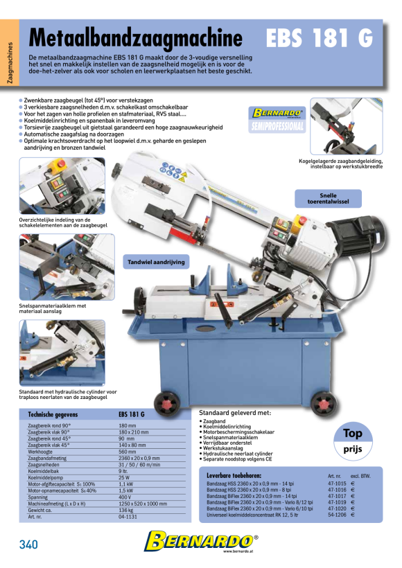 Bernardo Doppelgehrungsbandsäge GBS 200 B 04-1155