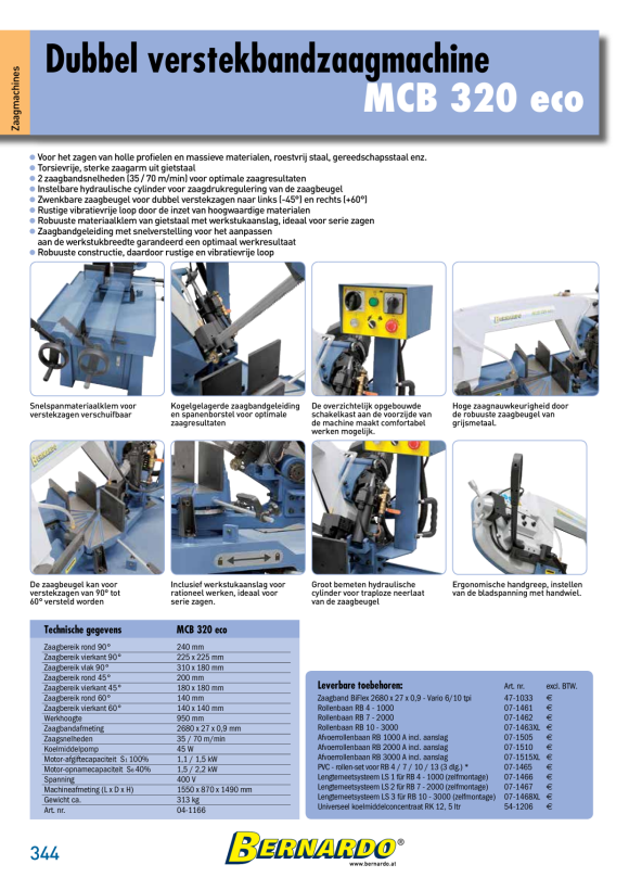 Bernardo Manuelle Metallkreissäge MCB 320 eco / 400 V 04-1166