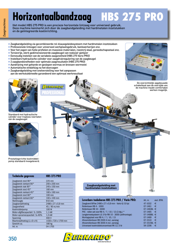 Bernardo Horizontalbandsäge HBS 275 PRO / 400 V 04-1705