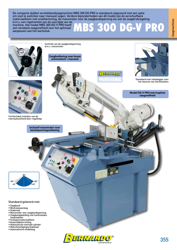 Bernardo Doppelgehrungsbandsäge MBS 300 DG Pro / 400 V 04-1707