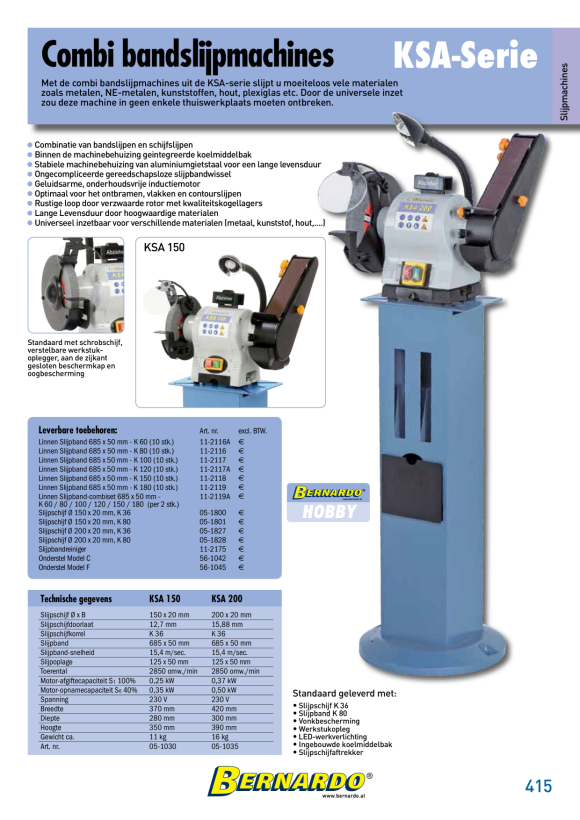 Bernardo Doppelschleifmaschine DSA 200 / 230 V 05-1092