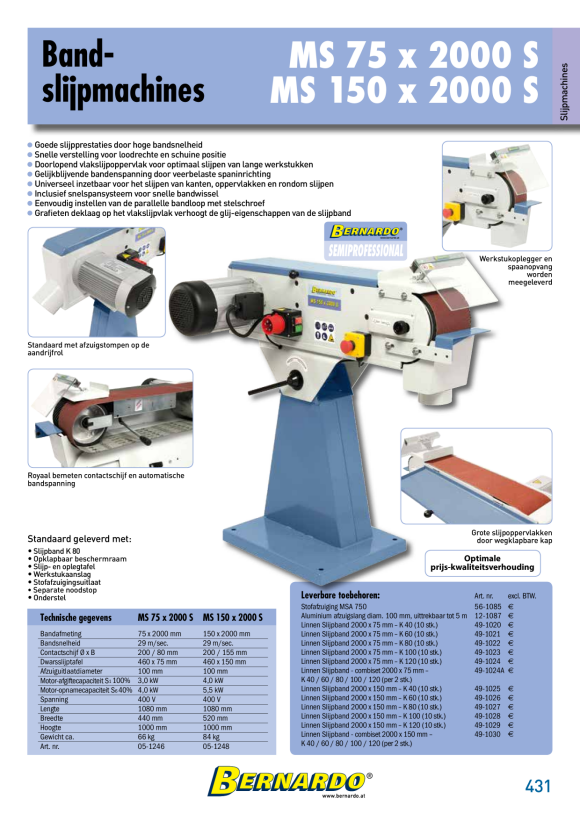 Bernardo Halbautomatische Bandsäge MSB 320 H 04-1220XL