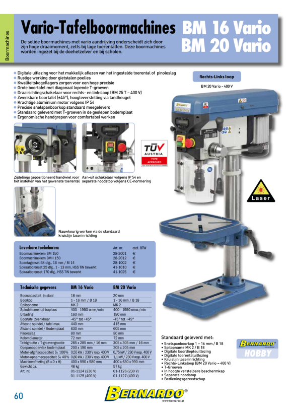 Bernardo Manuelle Universalbiegemaschine MR 100 PRO 06-1127
