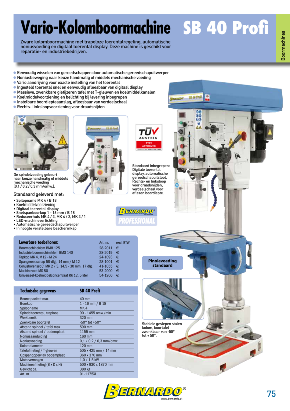 Bernardo Vorschubapparate Kantenmagazin BC 25 14-2017