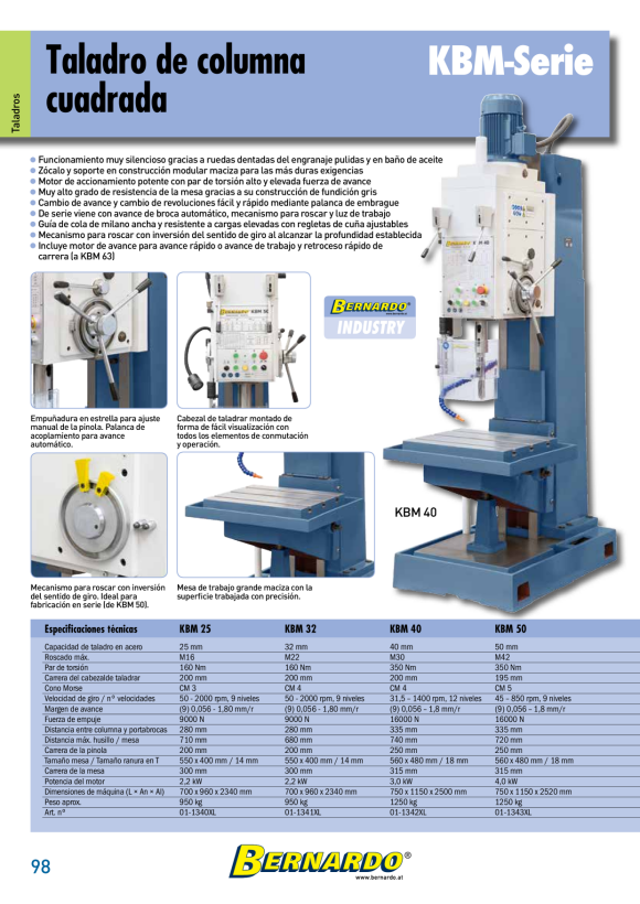 Bernardo Universal - Profilmesserkopf 100 x 40 x 30 mm 16-2340